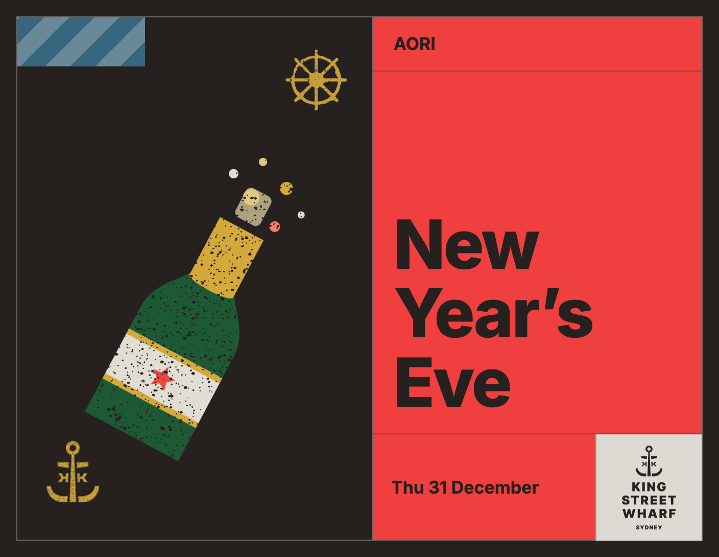 New Year's Eve at AORI, King Street Wharf